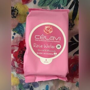 Celavi Rose Water Make Up Remover Cleansing Towelettes